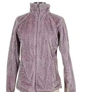 FREE2B Ladies Braided Butter Pile Jacket: Medium /Purple